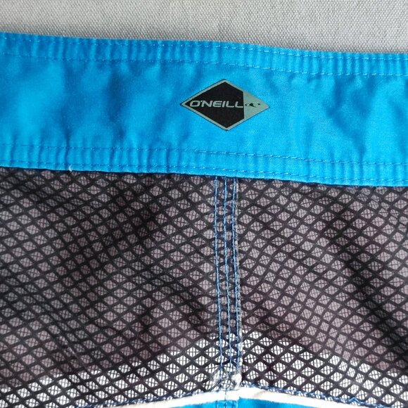 O'Neill board shorts men's size 32 blue with grey design - Picture 8 of 12
